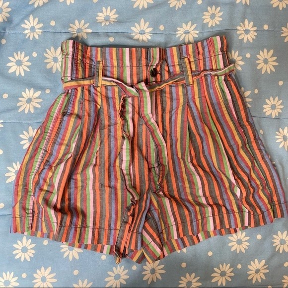 Madewell Pants - Madewell Rainbow Shorts Size 2